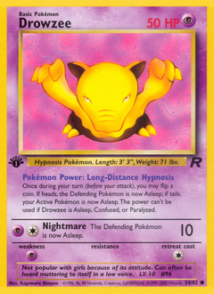 Pokemon Team Rocket Drowzee - 54