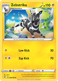 Pokemon Vivid Voltage Zebstrika - 54