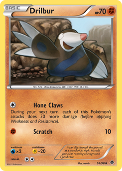 Pokemon Emerging Powers Drilbur - 54