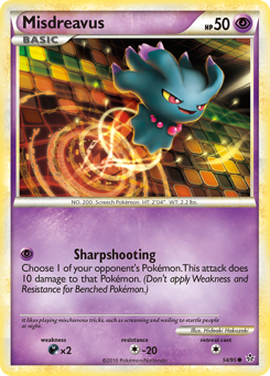 Pokemon HS—Unleashed Misdreavus - 54