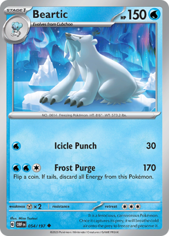 Pokemon Obsidian Flames Beartic - 54