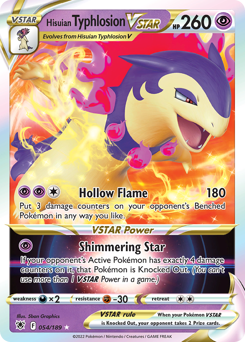 Pokemon Astral Radiance Hisuian Typhlosion VSTAR - 54