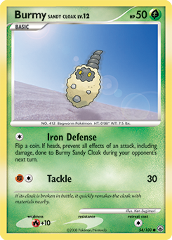 Pokemon Majestic Dawn Burmy Sandy Cloak - 54