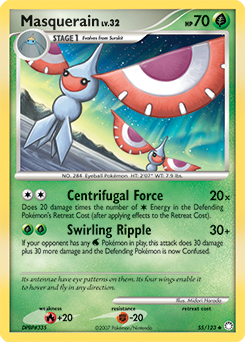 Pokemon Mysterious Treasures Masquerain - 55