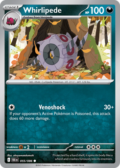 Pokemon Black Bolt Whirlipede - 55