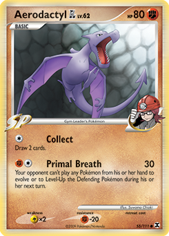 Pokemon Rising Rivals Aerodactyl GL - 55