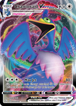 Pokemon Shining Fates Cramorant VMAX - 55