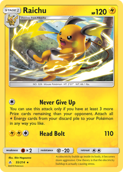 Pokemon Unbroken Bonds Raichu - 55