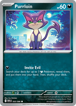 Pokemon White Flare Purrloin - 55