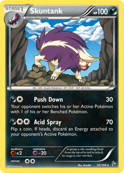 Pokemon Flashfire Skuntank - 55