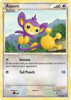 Pokemon HS—Triumphant Aipom - 55