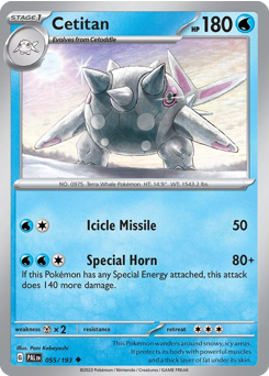 Pokemon Paldea Evolved Cetitan - 55