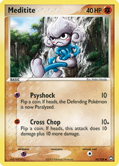 Pokemon Power Keepers Meditite - 55