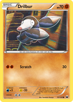Pokemon Dark Explorers Drilbur - 55