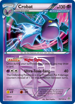 Pokemon Plasma Storm Crobat - 55