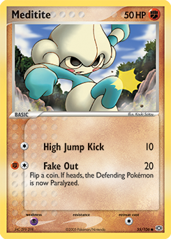 Pokemon Emerald Meditite - 55