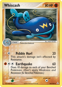 Pokemon Holon Phantoms Whiscash - 55
