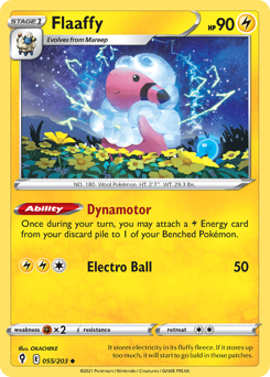 Pokemon Evolving Skies Flaaffy - 55
