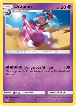 Pokemon Ultra Prism Drapion - 55