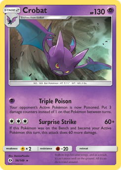 Pokemon Sun & Moon Crobat - 56