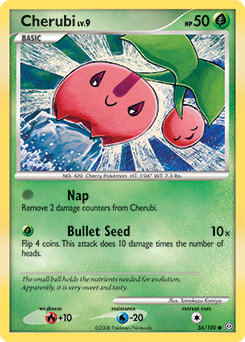 Pokemon Stormfront Cherubi - 56