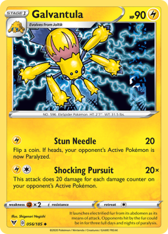 Pokemon Vivid Voltage Galvantula - 56