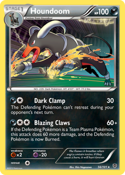 Pokemon Plasma Blast Houndoom - 56