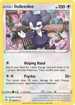 Pokemon Shining Fates Indeedee - 56