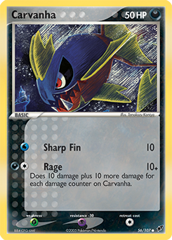 Pokemon Deoxys Carvanha - 56