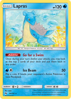 Pokemon Lost Thunder Lapras - 56
