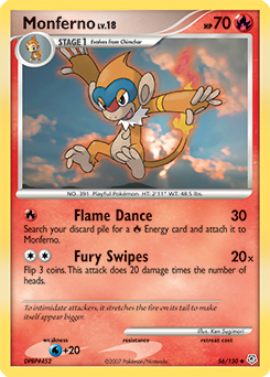 Pokemon Diamond & Pearl Monferno - 56