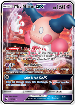 Pokemon Celestial Storm Mr. Mime-GX - 56