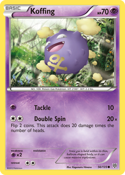 Pokemon Plasma Storm Koffing - 56