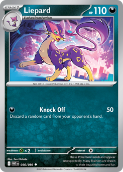 Pokemon White Flare Liepard - 56