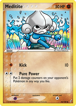 Pokemon Crystal Guardians Meditite - 56
