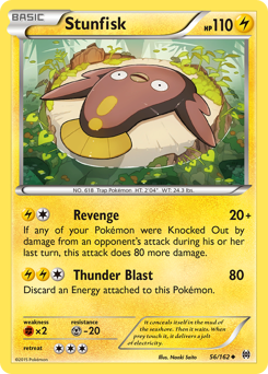 Pokemon BREAKthrough Stunfisk - 56