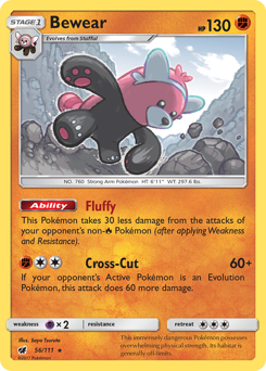 Pokemon Crimson Invasion Bewear - 56