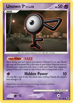 Pokemon Great Encounters Unown [F] - 56