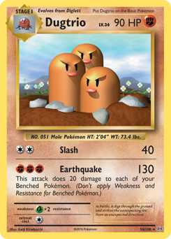 Pokemon Evolutions Dugtrio - 56