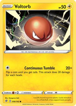 Pokemon Rebel Clash Voltorb - 56