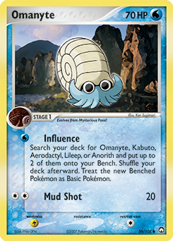 Pokemon Power Keepers Omanyte - 56