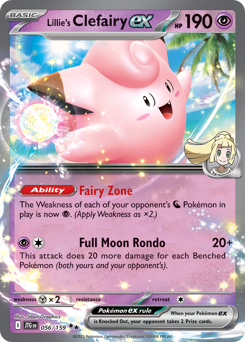 Pokemon Journey Together Lillie's Clefairy ex - 56