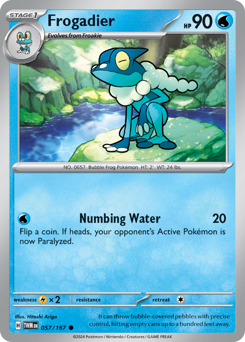 Pokemon Twilight Masquerade Frogadier - 57