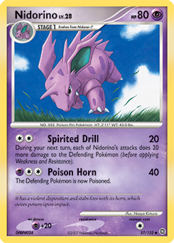 Pokemon Secret Wonders Nidorino - 57