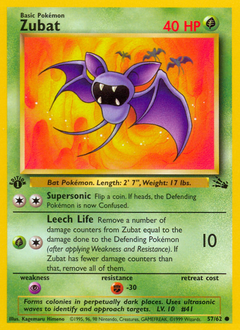 Pokemon Fossil Zubat - 57