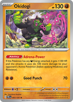 Pokemon Prismatic Evolutions Okidogi - 57