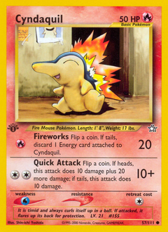 Pokemon Neo Genesis Cyndaquil - 57