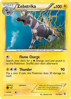 Pokemon Boundaries Crossed Zebstrika - 57