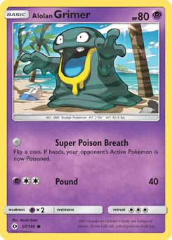 Pokemon Sun & Moon Alolan Grimer - 57