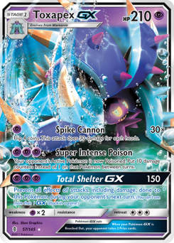 Pokemon Guardians Rising Toxapex-GX - 57